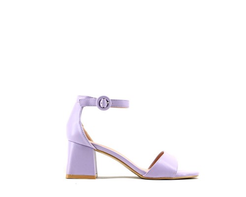 Sandalia Tacón Ancho Bajo Abierto